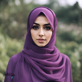 Premium Chiffon Hijab - Purple